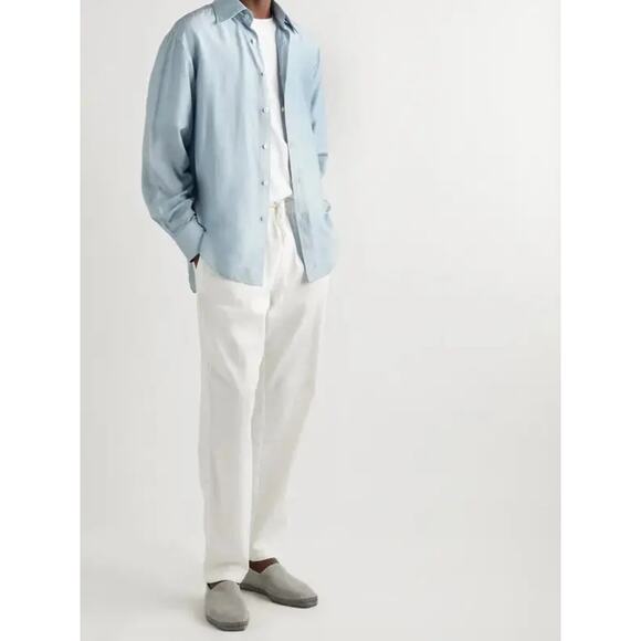 Tom Ford Mens Gray Suede Solid Round Toe Slip On Barnes Espadrilles Shoes Size 9 - Picture 2 of 11